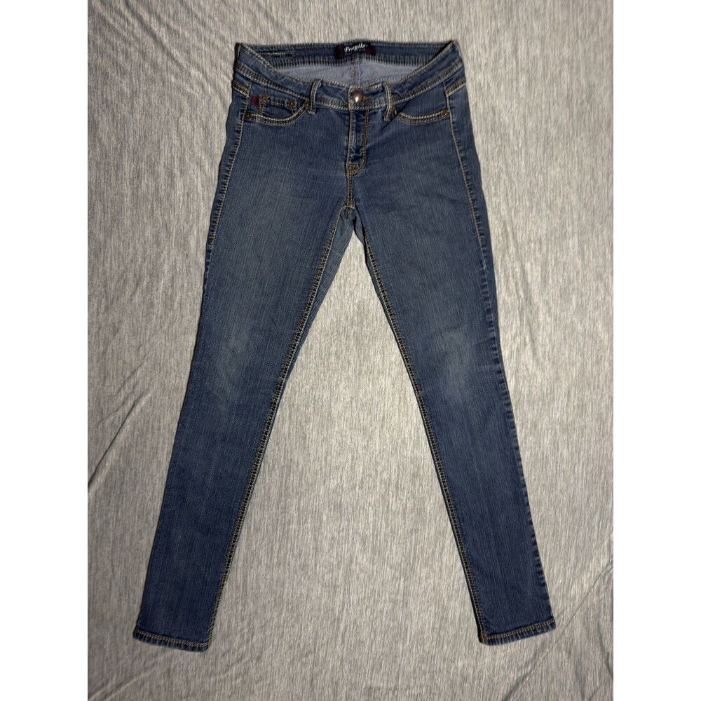 Fragile Slim Straight Juniors size 11 Dark Wash Blue Denim jeans GUC